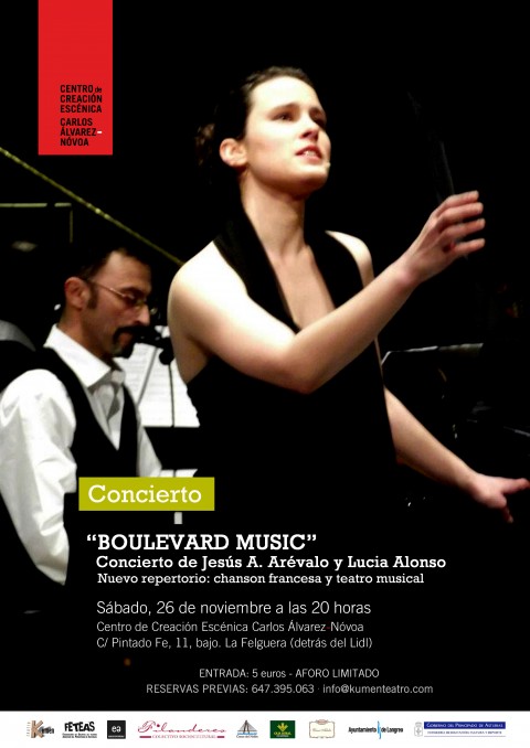 Boulevard Music´.  con Jesús A.Arévalo y LUCIA ALONSO en el Centro de Creacion ´Carlos Alvarez-Novoa´