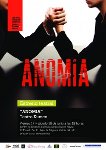 TEATRO KUMEN ESTRENA ´ANOMIA´ EN EL CENTRO DE CREACION ESCENICA ´CARLOS ALVAREZ-NOVOA´