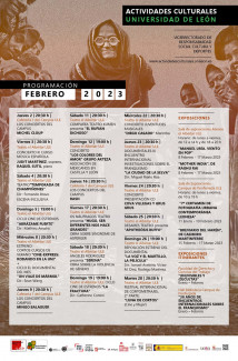 PROGRAMACIÓN FEBRERO 2023 y avance semanal SERVICIO DE ACTIVIDADES CULTURALES ULE - de León